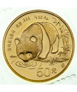 1987 1/2 Oz. .999 Fine Gold Panda Bullion Coin in Original Mint Packaging - £1,162.96 GBP