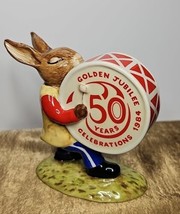 Royal Doulton Drummer Bunnykins Figurine DB026 1st Ver 50 Year GJ  OOMPAH Band - $62.44