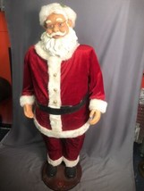 Gemmy Life Size 60&quot; Animated Singing Dancing Christmas Karaoke Santa 5 ft AS IS - £263.06 GBP