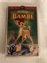 Disney Bambi: 55th Anniversary Walt Disney&#39;s Masterpiece (VHS, Limited Edition) - £11.01 GBP
