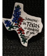 RetroBluebonnet TEXAS Shaped Ceramic Refrigerator, Magnet 2&quot; By Kathryn ... - $20.36 CAD