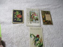 4 Victorian Era 1880s Antique Reward Of Merit Trade Cards School Ephemer... - $24.74