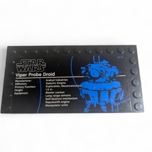 Lego Star Wars Viper Probe Droid Sticker Name W/Title Plaque Replacement... - $9.85