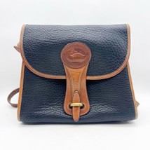 Vintage Dooney &amp; Bourke All Weather Leather Essex Handbag USA pebbled black - £79.67 GBP