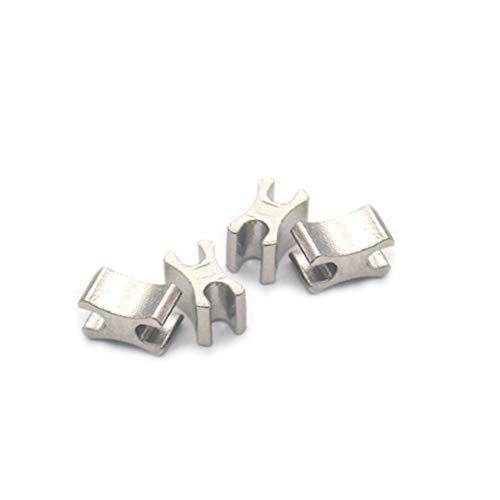 Bluemoona 50 Pcs - #8 Zipper Stopers Spiral Slider for Bottom Rescue Repair Top