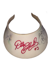 Dale Earnhardt #3 Embroidered White Visor Signed By Casey Atwood &amp; Jeff Green - £18.13 GBP