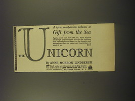 1956 Pantheon Books Book Advertisement - The Unicorn by Anne Morrow Lindbergh - £14.48 GBP