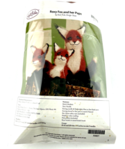 Knit Picks Craft Kit Roxy Fox and Her Pups Yarn Plush Animals Family   - $38.69