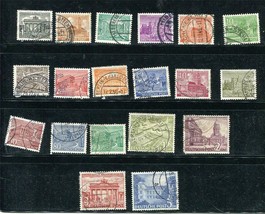 Germany 1949 Mi 42-60 Used Buildings 4313 - £15.16 GBP