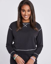 Splendid Sundown Jada Thermal Pullover Black Small NWT New - $18.80