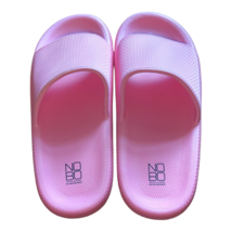 NOBO No Boundaries Pink Open Toe Pillow Slides Comfort Sock Shoes Size 10 - $12.84