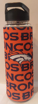 Denver Broncos 25oz Flip Top Water Bottle - MLB - £15.44 GBP