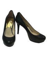 Michael Kors Womans Shoes Size 8M Stilletto Black Leather 4 in High Heels - $38.94