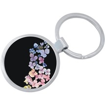 Colorful Flowers Keychain - Includes 1.25 Inch Loop for Keys or Backpack - £8.47 GBP