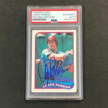 1989 TOPPS #470 Lance Parrish Signed Card PSA Slabbed Auto Phillies - £39.27 GBP