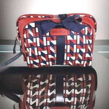 Nautica 2pc Case Travel Toiletry Cosmetic Bags Red White Blue Gift Edition New  - £8.46 GBP