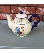 Rooster Teapot Dishwasher and Microwave Safe Excellent Condition - $445.14 MXN