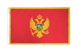 3x5 Montenegro Flag Country Banner New Indoor Outdoor 100D - £14.38 GBP