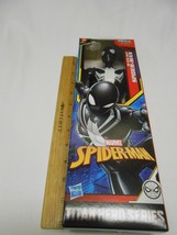Official Marvel Titan Hero black suit Spiderman Spider Action Figure Toy 12&quot; - £8.69 GBP