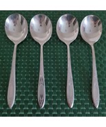 4 Oneida Ltd Wm A Rogers Debutante Grandeur Princess Round Soup Spoons S... - $15.99