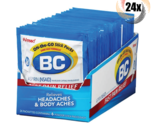 Full Box 24x Packs BC On The Go Powder Sticks Aspirin Pain Relief 6 Stic... - $55.58