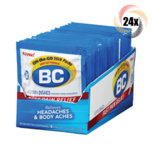 Full Box 24x Packs BC On The Go Powder Sticks Aspirin Pain Relief 6 Stick Packs - £44.42 GBP