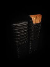 Brizard Black Showband 3 Gordo Caiman Alligator Gordo Case NIB image 5