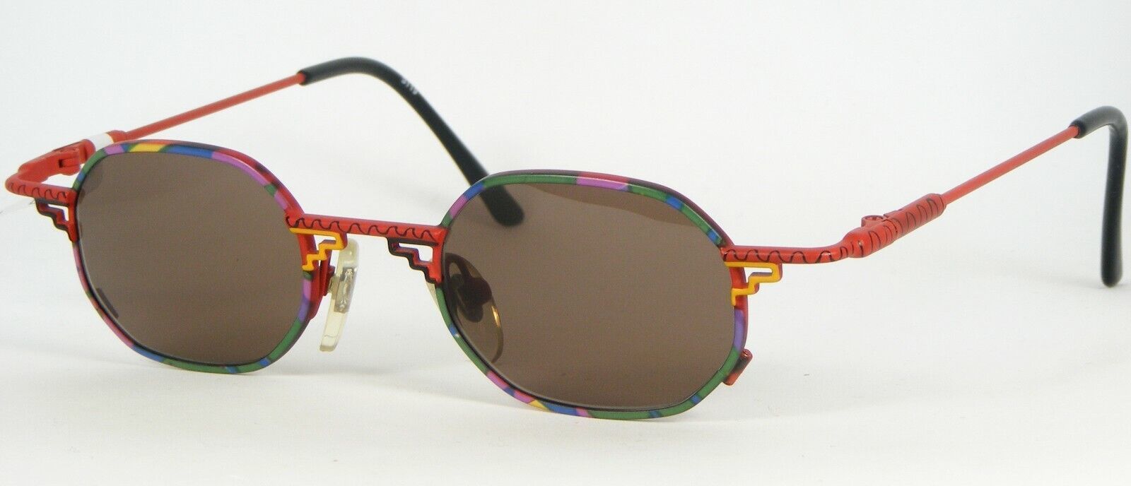 MODA OPTICA MO 3119 Rnf Multicolore Lunettes de Soleil W/Marron Lentille - $42.55