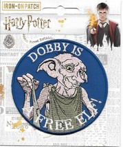 Harry Potter Dobby Is A Free Elf Figure Image Embroidered Patch NEW UNUSED - $7.84