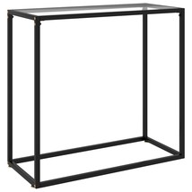 Console Table Transparent 31.5&quot;x13.8&quot;x29.5&quot; Tempered Glass - $124.99