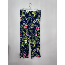 Nordstrom Pajama Lounge Pants Women&#39;s L Multicolor Floral Stretch Comfy New - £14.77 GBP