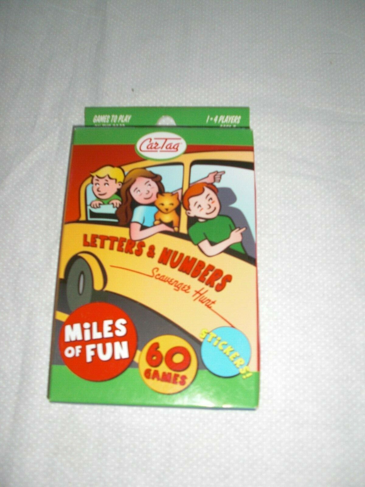 Car Tag Letters &amp; Numbers Family Car Game Ages 7+  2-4 Players NEW - $8.99