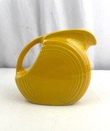 VTG Yellow Fiestaware Juice Ceramic Pitcher Small Disc Pitcher USA  - £24.77 GBP