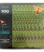 Springbok Go for the Green! 500 piece 3-D Jigsaw Puzzle, Hallmark. New & Sealed. - £11.54 GBP