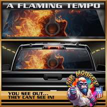 A Flaming Tempo - Truck Back Window Graphics - Customizable - £46.38 GBP+