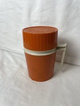 Vintage 10oz Thermos Model 7002 Hot Cold Orange King Seeley Vacuum Jar - £9.74 GBP