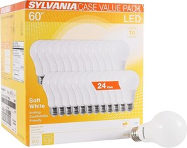 Sylvania 60W Equivalent Led Light Bulb A19 Lamp Efficient 8.5w Soft White 24pack - $29.99