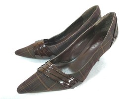 Delicious Womens High Heel Pointy Toe Slip On Brown Shoes Size 6.5 - £7.89 GBP