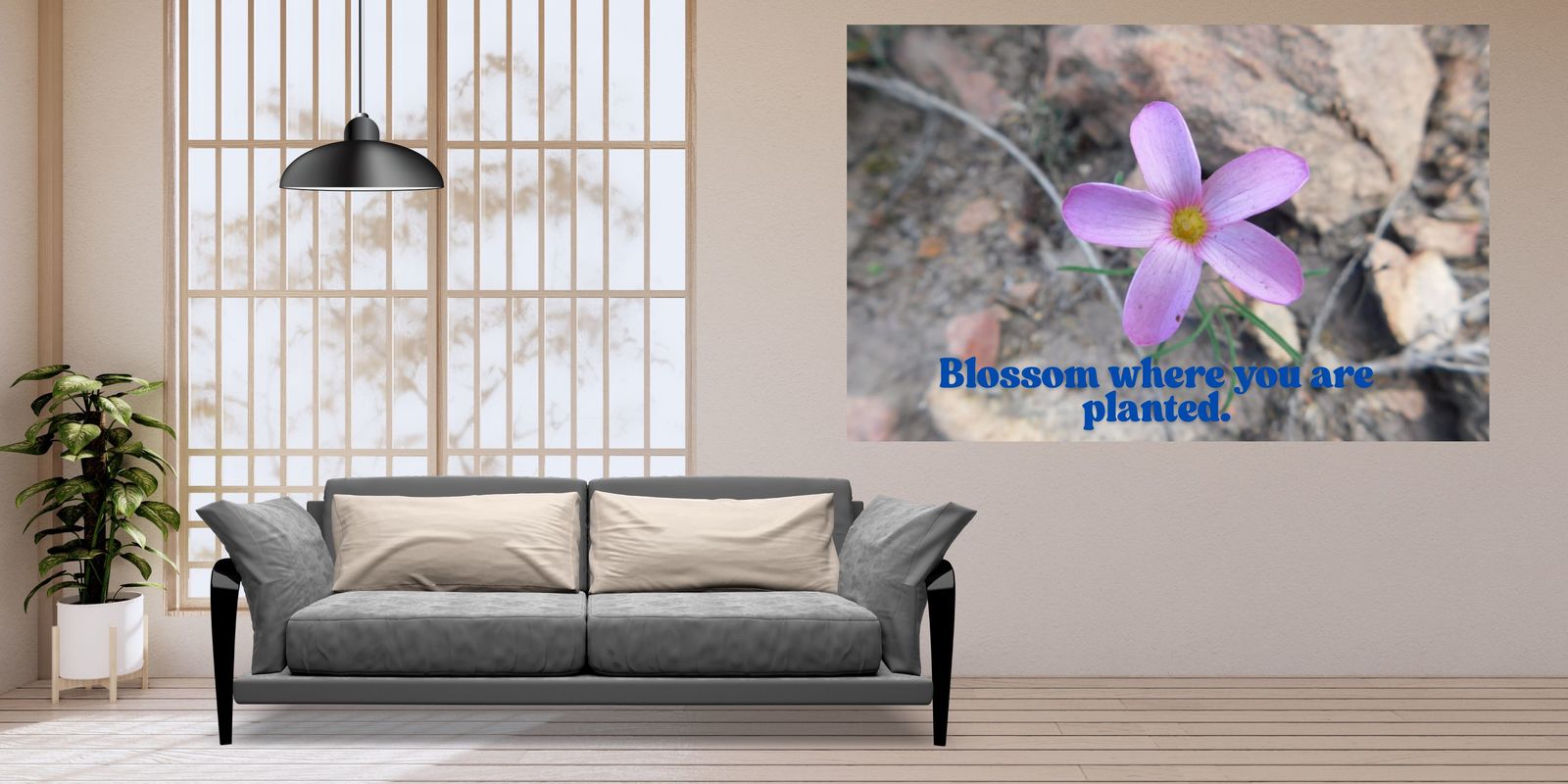 Resilient Bloom – Inspirational Digital Art Print - $2.95