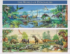 The World of Dinosaurs Sheet of Fifteen 32 Cent Postage Stamps Scott 3136 - £9.70 GBP