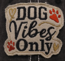 Dog Vibes Only ball cap Navy Distressed Adult image 3