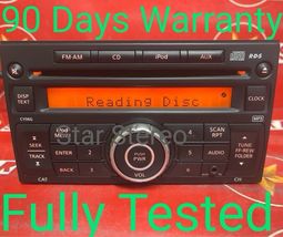 2011-2015 NISSAN ROGUE S AM/FM CD MP3 PLAYER W/AUX IN 28185-1VK1A OEM NI... - $51.98