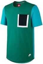 Nike Mens Tech Hypermesh Pocket T-Shirt Color Turquoise Blue Size Medium - £73.62 GBP