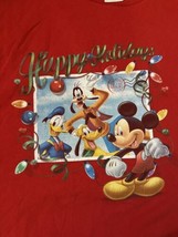 Vintage Disney Mickey And Friends Christmas Shirt Size Large - £19.55 GBP