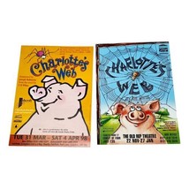 Charlottes Web Lot 2 Theater Flyers 1998 2001 UK Vintage - $35.58