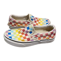 Vans Rainbow Checkerboard Slip-on Sneakers Unisex Size M4 W 5.5 500714 - £15.13 GBP