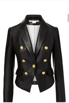 Veronica Beard Cooke Leather Dickey Jacket. Size 2. $1598 Brand New - £728.37 GBP