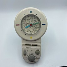 Vintage Clock Radio Water Resistant Memphis Style Analog AM/FM 90&#39;s Mode... - $36.47