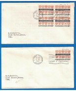Lot of 2 Different 1962 CANADA FDC Covers - 5c Trans Canada Highway, Ott... - $2.96