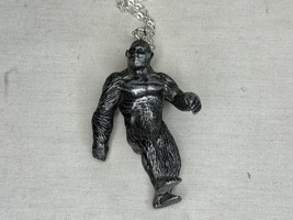 Bigfoot, Sasquatch, Yeti, Pendant Necklace, Solid Metal, Contains Real Artifacts - £31.84 GBP